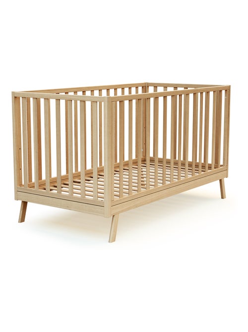 AT4 - Cuna bebé evolutiva KASA madera - Haya Barnizada - 70 x 140 - 146 x 74.50 x 83 cm - Kiabi