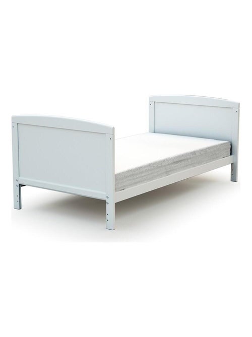 AT4 - Cuna bebé evolutiva LUNA madera - Blanco - 70 x 140 - 144 x 74,5 x 79 cm - Kiabi