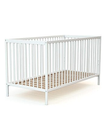At4 - cuna bebé one madera - blanca - 70 x 140 - 144 x 71,5 x 80 cm