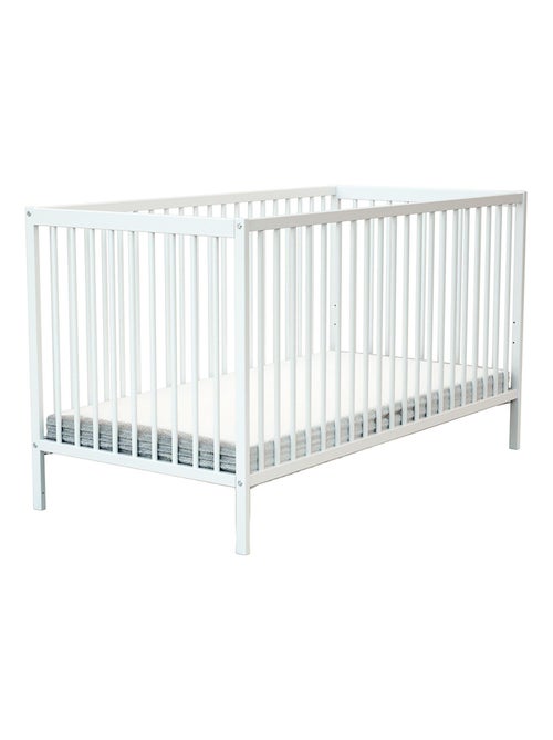 At4 - cuna bebé one madera - blanca - 70 x 140 - 144 x 71,5 x 80 cm - Kiabi