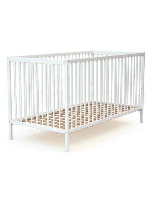 At4 - cuna bebé one madera - blanca - 70 x 140 - 144 x 71,5 x 80 cm - Kiabi