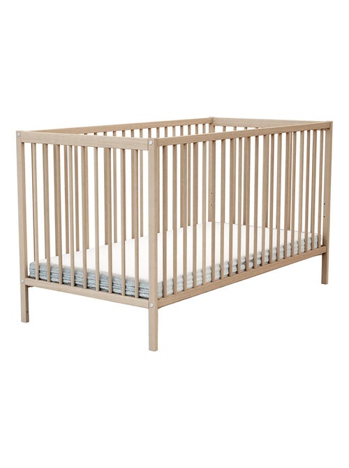 AT4 - Cuna bebé ONE madera - Haya Cruda - 70 x 140 - 144 x 71,5 x 80 cm - Kiabi