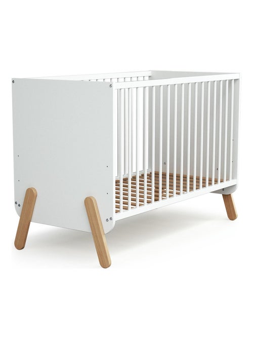 At4 - cuna bebé pirate madera - blanco/haya - 60 x 120 - 127 x 64 x 88 cm - Kiabi At4 - cuna bebé pirate madera - blanco/haya - 60 x 120 - 127 x 64 x 88 cm - Kiabi