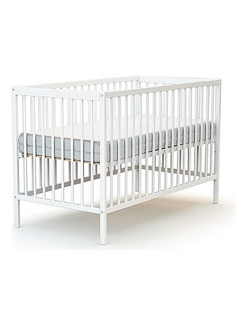 AT4 - Cuna bebe SONA madera - Haya Cruda - 60 x 120 - 124 x 64,5 x 82 cm
