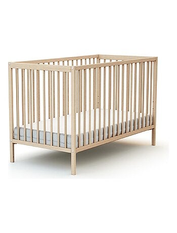 AT4 - Cuna bebe SONA madera - Haya Cruda - 60 x 120 - 124 x 64,5 x 82 cm