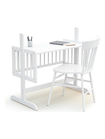 AT4 - Cuna colecho bebé evolutiva NINO madera - Blanco - 40 x 80 - 88 x 52 x 90 cm