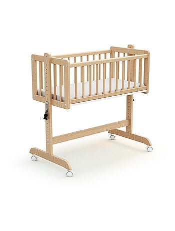 AT4 - Cuna colecho bebé evolutiva NINO madera - Blanco - 40 x 80 - 88 x 52 x 90 cm