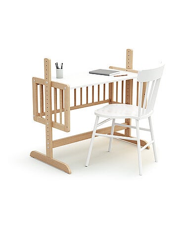 AT4 - Cuna colecho bebé evolutiva NINO madera - Blanco - 40 x 80 - 88 x 52 x 90 cm