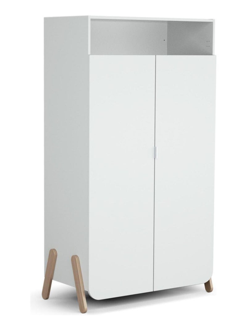 AT4 - Habitación bebe completa PIRATE madera - Blanco - 127 x 64 x 88 cm Blanco - Kiabi