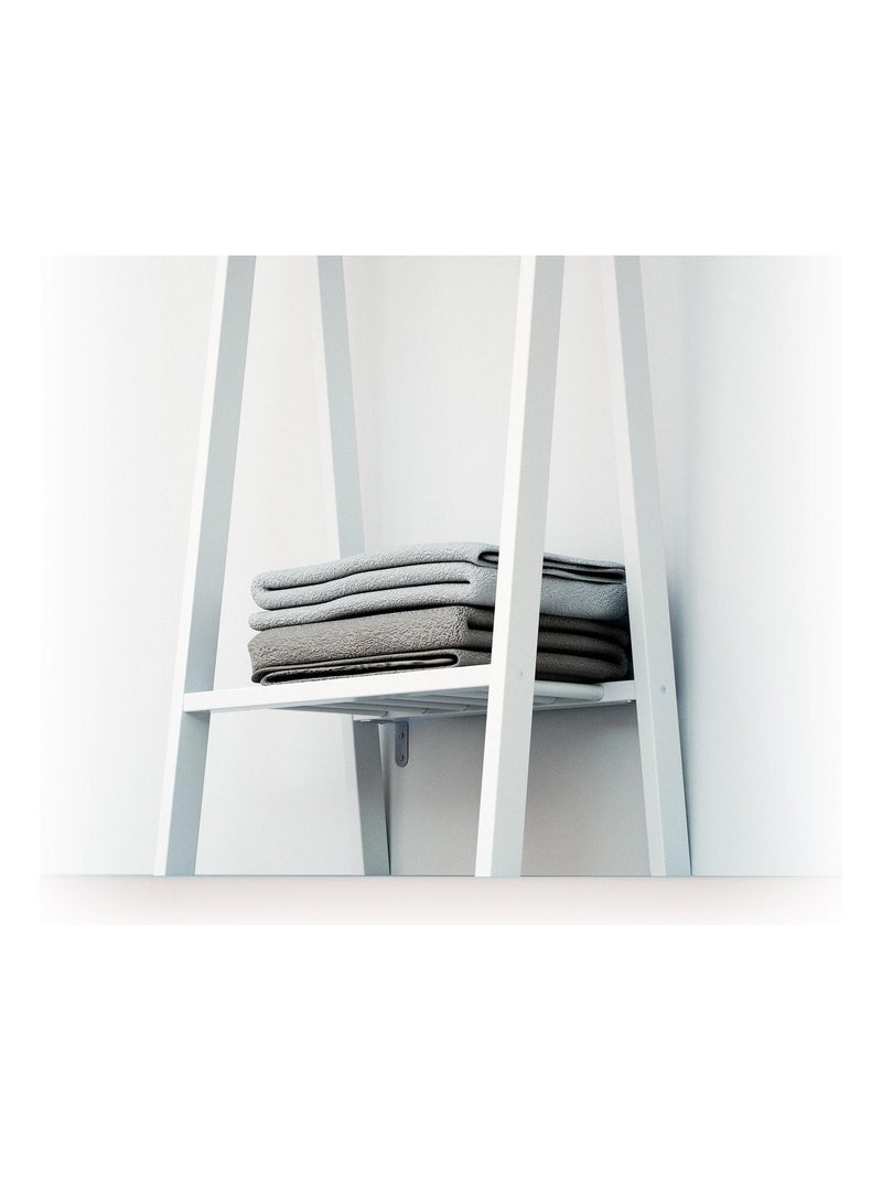 AT4 - Perchero infantil HOOKI madera - Blanco - 50 x 30 x 130 cm Blanco - Kiabi