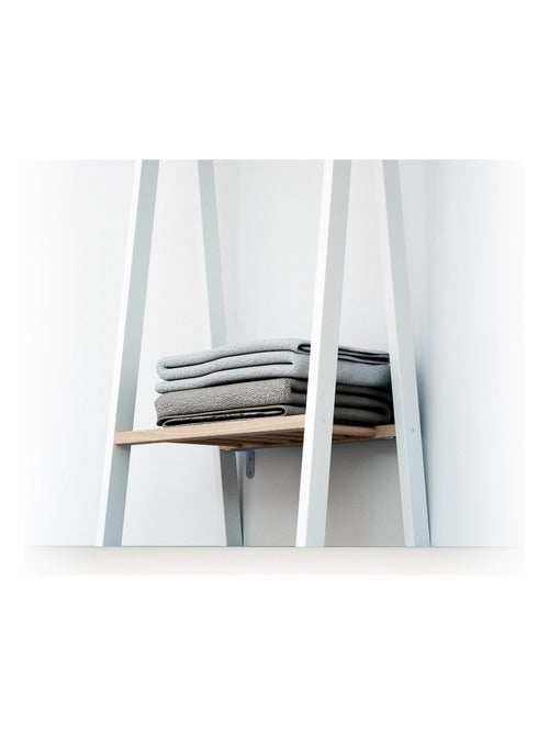 AT4 - Perchero infantil HOOKI madera - Blanco/Haya Cruda - 50 x 30 x 130 cm - Kiabi