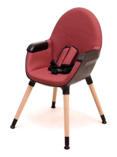 AT4 - Trona bebé evolutiva CONFORT - Burdeos/Negro - 64,50 x 60 x 109 cm - Kiabi