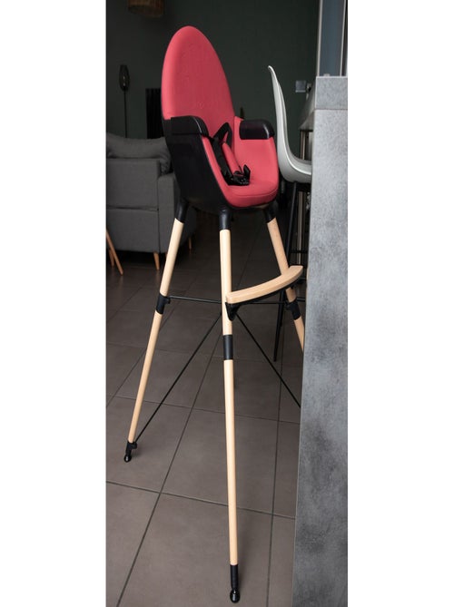 AT4 - Trona bebé evolutiva CONFORT - Burdeos/Negro - 64,50 x 60 x 109 cm - Kiabi