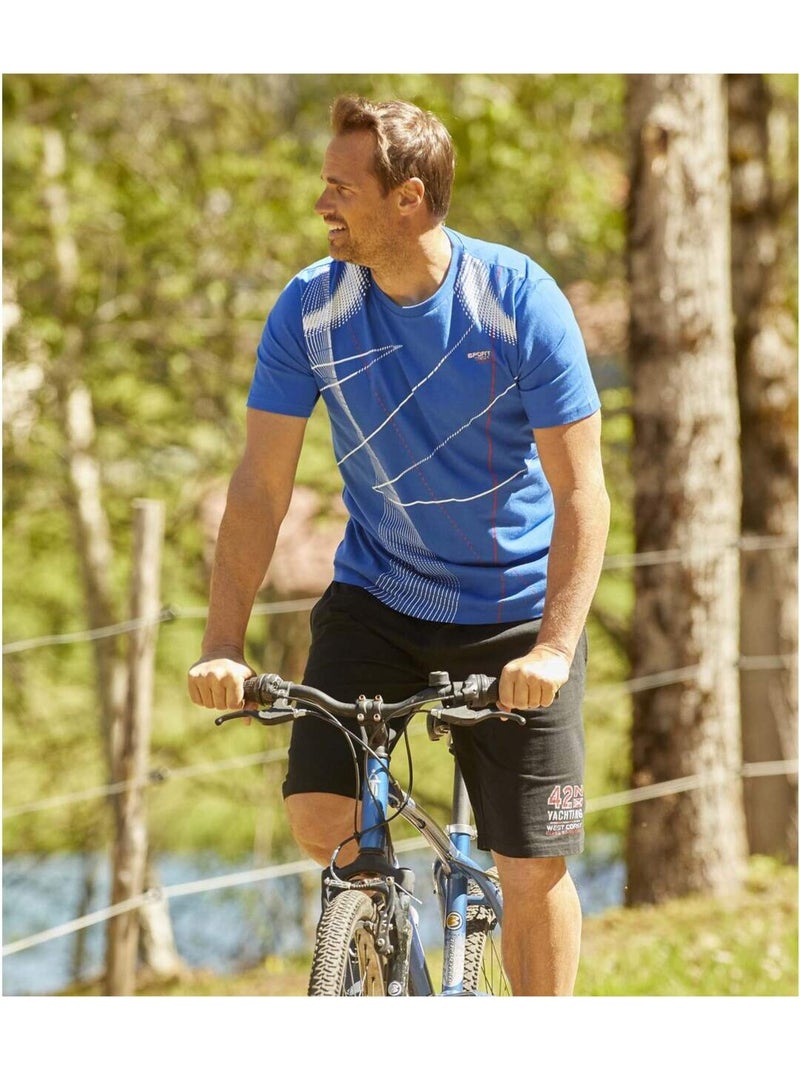 Atlas for men pack de 3 camisetas running Blanco Azul Negro - Kiabi