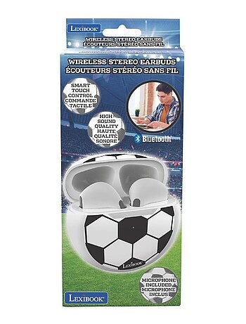 Auriculares Bluetooth de fútbol con estuche de carga