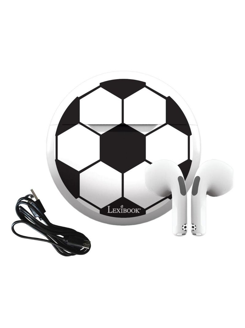 Auriculares Bluetooth de fútbol con estuche de carga Blanco - Kiabi