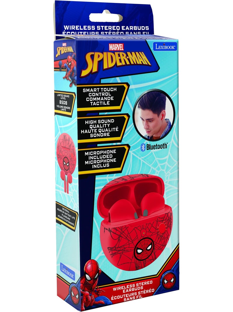 Auriculares Bluetooth SpiderMan con estuche de carga Rojo - Kiabi