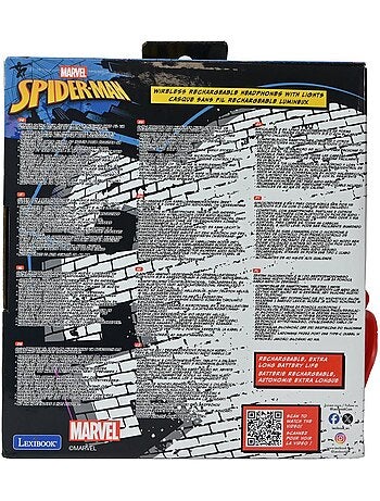 Auriculares Bluetooth Spiderman de 85 dB con luces