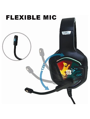 Auriculares con cable para juegos Harry Potter con luces y micrófono
