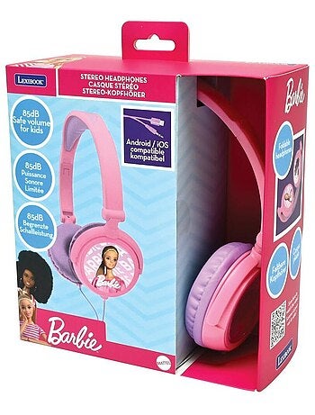 Auriculares estéreo plegables con cable barbie con limitación segura del volumen