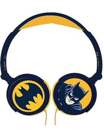 Auriculares estéreo plegables con cable Batman con limitación segura del volumen