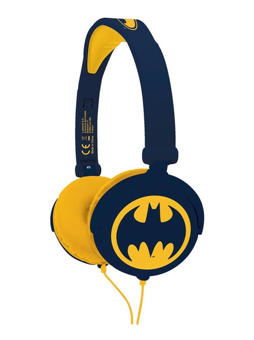 Auriculares estéreo plegables con cable Batman con limitación segura del volumen - Kiabi