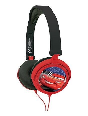 Auriculares estéreo plegables con cable Disney Cars con limitación segura del volumen
