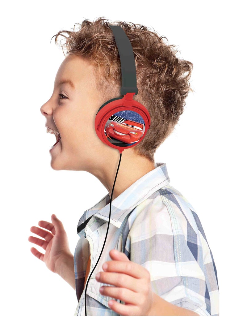 Auriculares estéreo plegables con cable Disney Cars con limitación segura del volumen Rojo - Kiabi