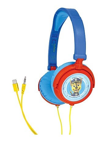 Auriculares estéreo plegables con cable paw patrol con limitación segura del volumen