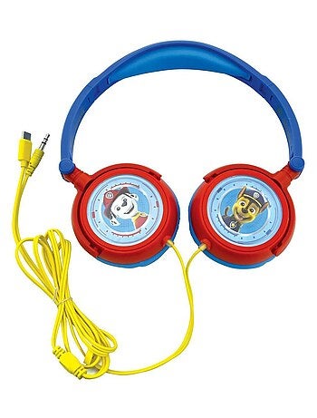 Auriculares estéreo plegables con cable paw patrol con limitación segura del volumen