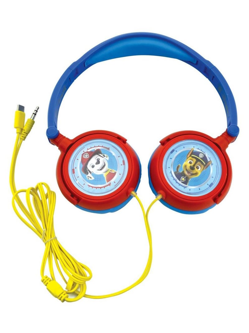 Auriculares estéreo plegables con cable Paw Patrol con limitación segura del volumen Rojo - Kiabi