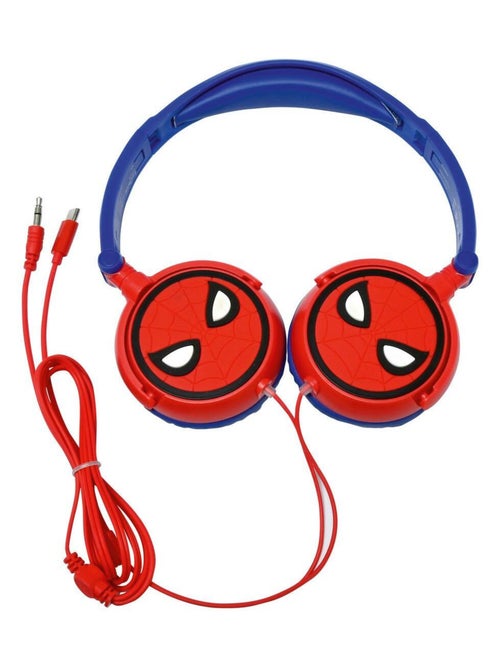 Auriculares estéreo plegables con cable SpiderMan con limitación segura del volumen - Kiabi