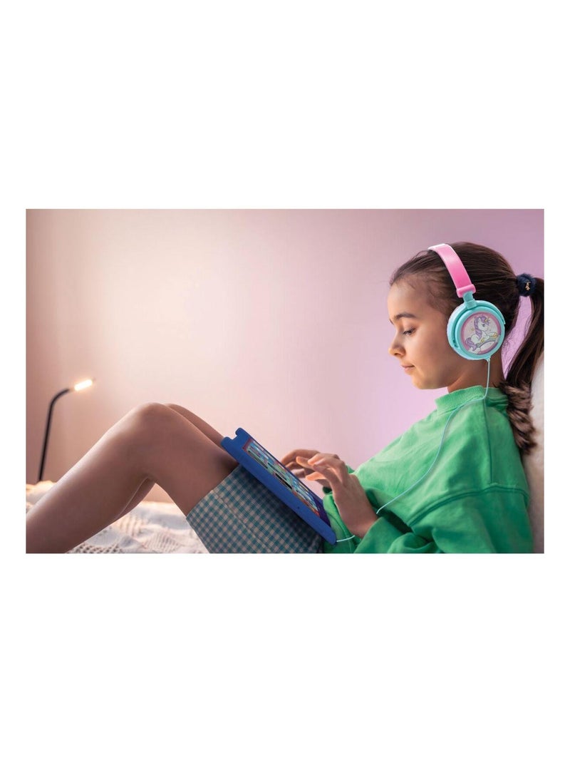 Auriculares estéreo plegables con cable Unicorn con limitación segura del volumen Rosa - Kiabi