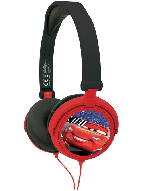 Auriculares est?reo plegables con cable Disney Cars con limitaci?n segura del volumen - Kiabi