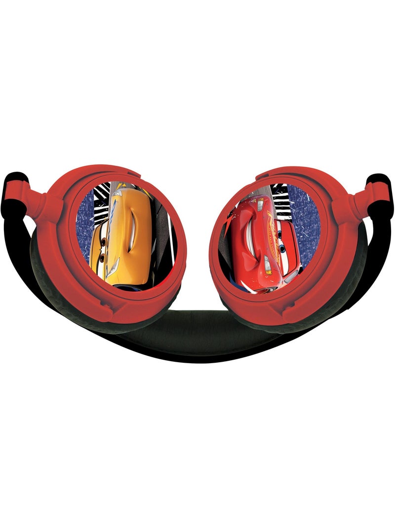 Auriculares est?reo plegables con cable Disney Cars con limitaci?n segura del volumen Rojo - Kiabi
