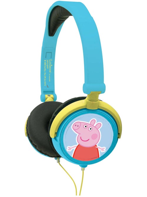 Auriculares est?reo plegables con cable Peppa Pig con limitaci?n segura del volumen - Kiabi Auriculares est?reo plegables con cable Peppa Pig con limitaci?n segura del volumen - Kiabi