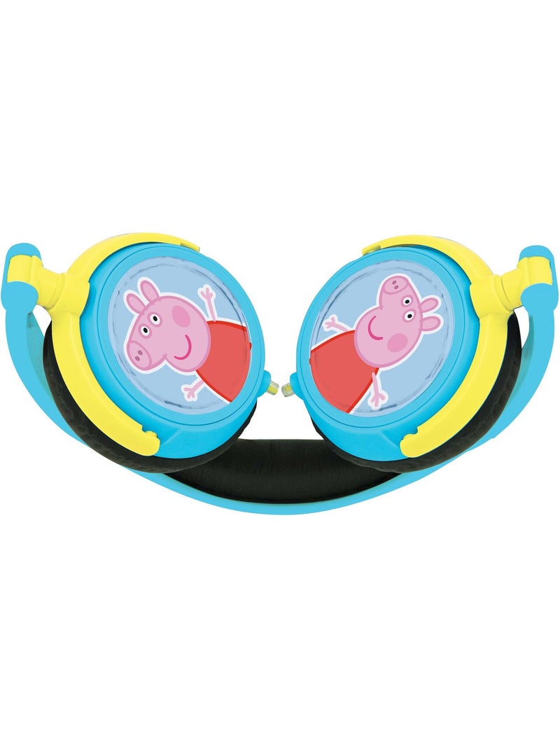 Auriculares est?reo plegables con cable Peppa Pig con limitaci?n segura del volumen Azul - Kiabi