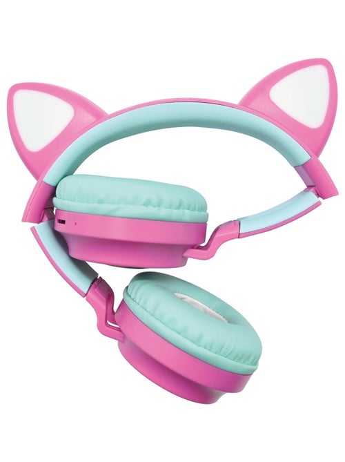 Auriculares inalámbricos recargables con luz en forma de orejas de gato Barbie - Kiabi