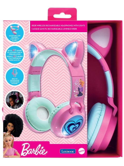 Auriculares inalámbricos recargables con luz en forma de orejas de gato Barbie - Kiabi