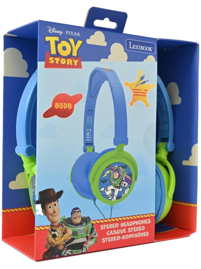 Auriculares juguete Story con cable, plegables y con limitación de volumen segura Verde - Kiabi