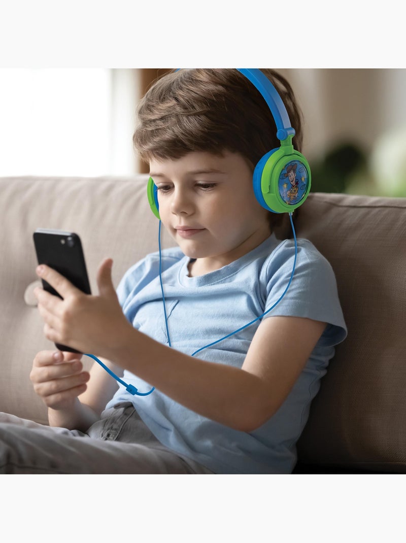 Auriculares juguete Story con cable, plegables y con limitación de volumen segura Verde - Kiabi