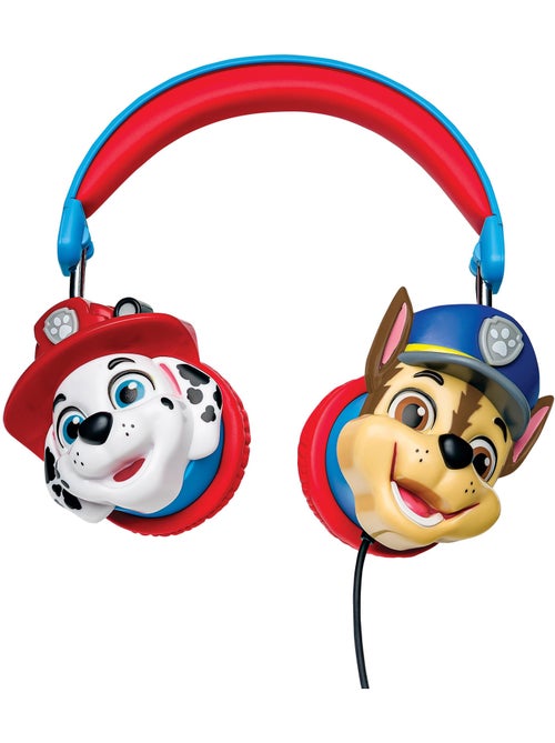 Auriculares plegables con cable 3D Paw Patrol con limitación segura del volumen - Kiabi