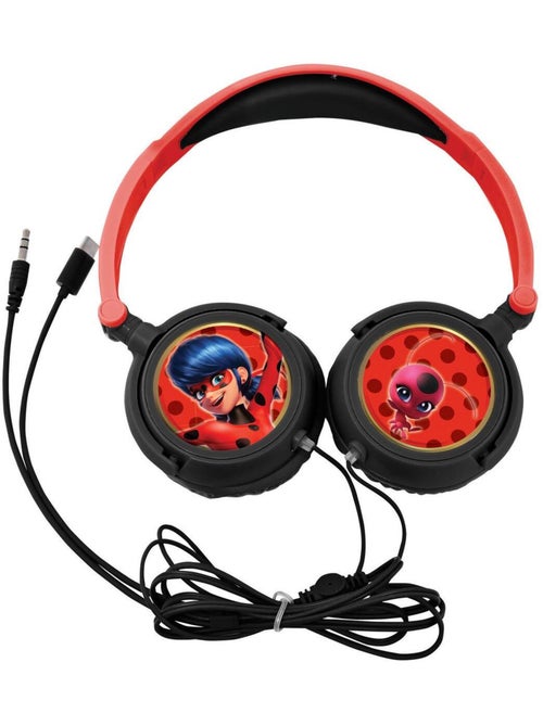 Auriculares plegables estéreo con cable Miraculous con limitación segura del volumen - Kiabi