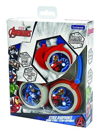 Auriculares plegables est?reo con cable Avengers con limitaci?n segura del volumen