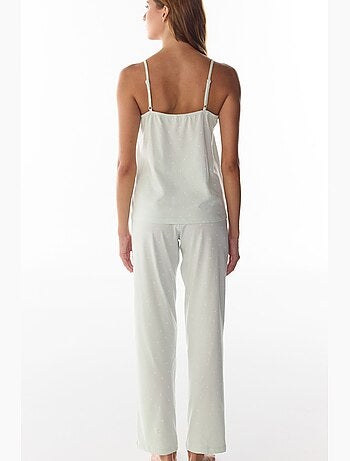 Aurora conjunto de pijama con pantalón de encaje de lunares penti