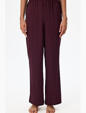 Aurora pantalón de pijama satinado floral penti
