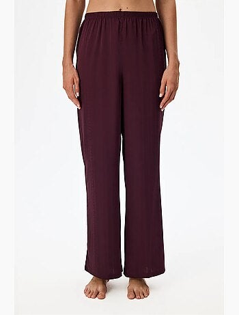 Aurora pantalón de pijama satinado floral penti
