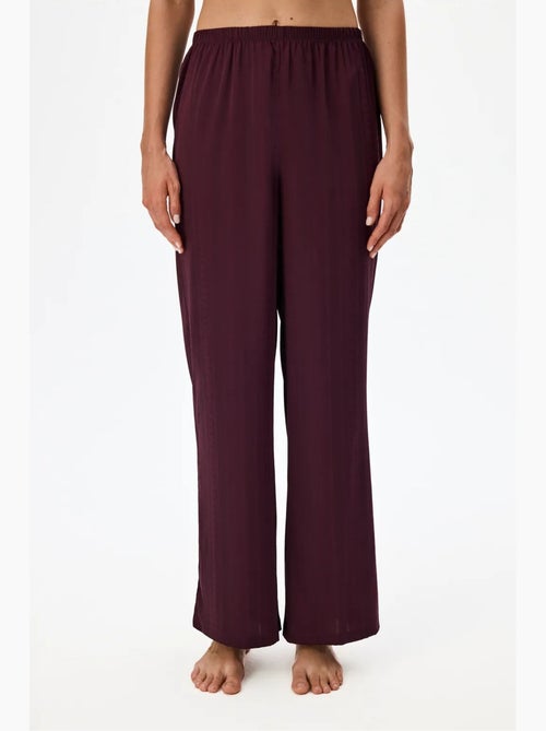 Aurora pantalón de pijama satinado floral penti - Kiabi Aurora pantalón de pijama satinado floral penti - Kiabi