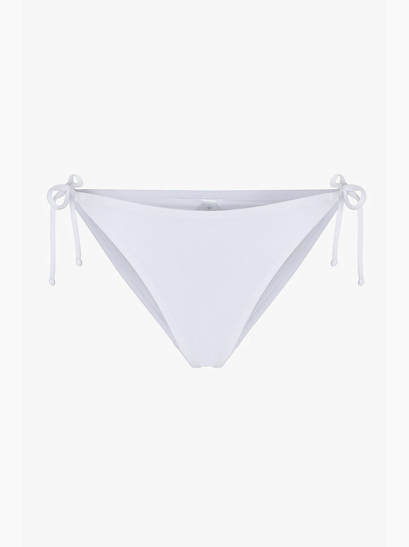 Ava braguita de bikini texturizada de tiro medio penti Blanco - Kiabi