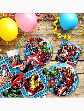 Avengers vajilla infantil desechable 89 piezas